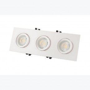 DK3023-WH Встраиваемый светильник, IP 20, 10 Вт, GU5.3, LED, белый, пластик в Красноуральске - krasnouralsk.ok-mebel.com | фото 3