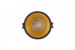 DK3026-BG Встраиваемый светильник, IP 20, 10 Вт, GU5.3, LED, черный/золотой, пластик в Красноуральске - krasnouralsk.ok-mebel.com | фото 1