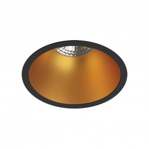 DK3026-BG Встраиваемый светильник, IP 20, 10 Вт, GU5.3, LED, черный/золотой, пластик в Красноуральске - krasnouralsk.ok-mebel.com | фото