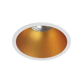 DK3026-WG Встраиваемый светильник, IP 20, 10 Вт, GU5.3, LED, белый/золотой, пластик в Красноуральске - krasnouralsk.ok-mebel.com | фото