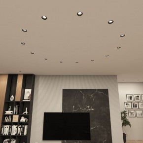 DK3055-BK Встраиваемый светильник, IP 20, 10 Вт, GU5.3, LED, черный, пластик в Красноуральске - krasnouralsk.ok-mebel.com | фото 3