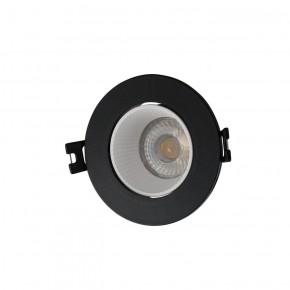 DK3061-BK+WH Встраиваемый светильник, IP 20, 10 Вт, GU5.3, LED, черный/белый, пластик в Красноуральске - krasnouralsk.ok-mebel.com | фото