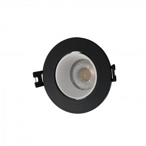 DK3061-BK+WH Встраиваемый светильник, IP 20, 10 Вт, GU5.3, LED, черный/белый, пластик в Красноуральске - krasnouralsk.ok-mebel.com | фото