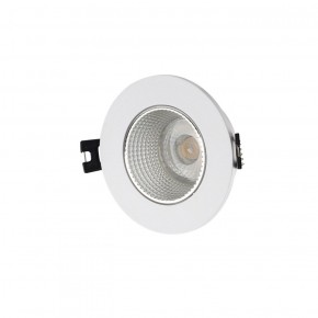 DK3061-WH+CH Встраиваемый светильник, IP 20, 10 Вт, GU5.3, LED, белый/хром, пластик в Красноуральске - krasnouralsk.ok-mebel.com | фото 1