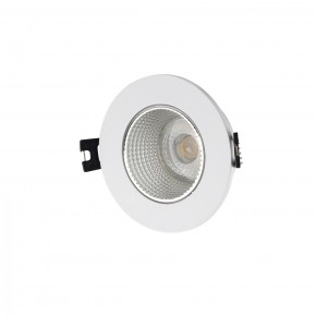 DK3061-WH+CH Встраиваемый светильник, IP 20, 10 Вт, GU5.3, LED, белый/хром, пластик в Красноуральске - krasnouralsk.ok-mebel.com | фото
