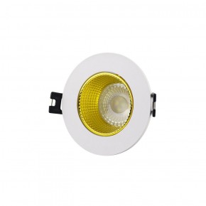 DK3061-WH+YE Встраиваемый светильник, IP 20, 10 Вт, GU5.3, LED, белый/желтый, пластик в Красноуральске - krasnouralsk.ok-mebel.com | фото