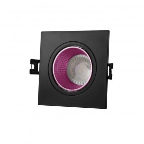 DK3071-BK+PI Встраиваемый светильник, IP 20, 10 Вт, GU5.3, LED, черный/розовый, пластик в Красноуральске - krasnouralsk.ok-mebel.com | фото