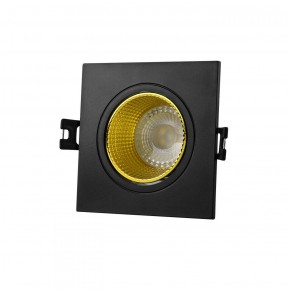 DK3071-BK+YE Встраиваемый светильник, IP 20, 10 Вт, GU5.3, LED, черный/желтый, пластик в Красноуральске - krasnouralsk.ok-mebel.com | фото