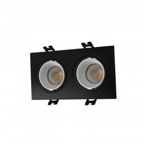 DK3072-BK+WH Встраиваемый светильник, IP 20, 10 Вт, GU5.3, LED, черный/белый, пластик в Красноуральске - krasnouralsk.ok-mebel.com | фото