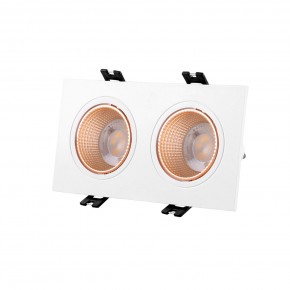 DK3072-WBR Встраиваемый светильник, IP 20, 10 Вт, GU5.3, LED, белый/бронзовый, пластик в Красноуральске - krasnouralsk.ok-mebel.com | фото