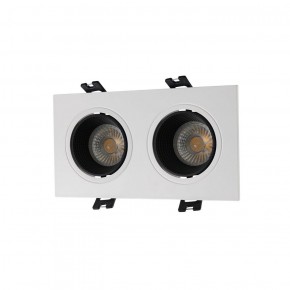 DK3072-WH+BK Встраиваемый светильник, IP 20, 10 Вт, GU5.3, LED, белый/черный, пластик в Красноуральске - krasnouralsk.ok-mebel.com | фото 1