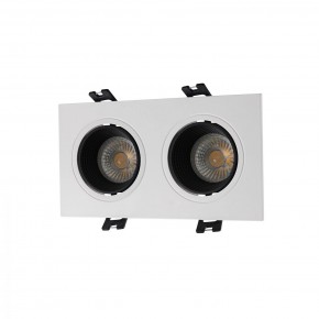 DK3072-WH+BK Встраиваемый светильник, IP 20, 10 Вт, GU5.3, LED, белый/черный, пластик в Красноуральске - krasnouralsk.ok-mebel.com | фото