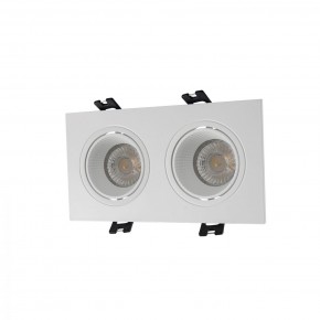 DK3072-WH Встраиваемый светильник, IP 20, 10 Вт, GU5.3, LED, белый/белый, пластик в Красноуральске - krasnouralsk.ok-mebel.com | фото