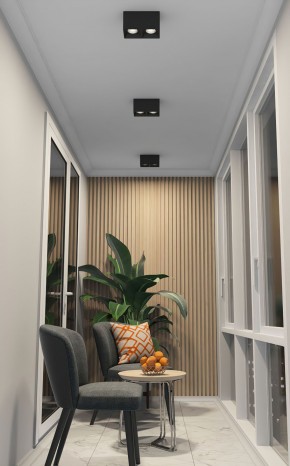 DK3085-BK+CH Светильник накладной IP 20, 10 Вт, GU5.3, LED, черный/хром, пластик в Красноуральске - krasnouralsk.ok-mebel.com | фото 2