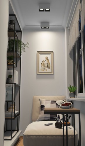 DK3085-WB+WH Светильник накладной IP 20, 10 Вт, GU5.3, LED, бело-черный/белый, пластик в Красноуральске - krasnouralsk.ok-mebel.com | фото 2