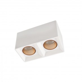 DK3085-WH+BR Светильник накладной IP 20, 10 Вт, GU5.3, LED, белый/бронзовый, пластик в Красноуральске - krasnouralsk.ok-mebel.com | фото