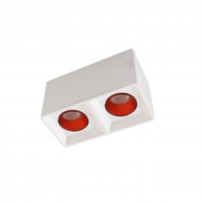 DK3085-WH+RD Светильник накладной IP 20, 10 Вт, GU5.3, LED, белый/красный, пластик в Красноуральске - krasnouralsk.ok-mebel.com | фото