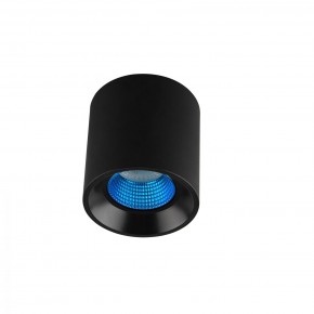 DK3090-BK+CY Светильник накладной IP 20, 10 Вт, GU5.3, LED, черный/голубой, пластик в Красноуральске - krasnouralsk.ok-mebel.com | фото