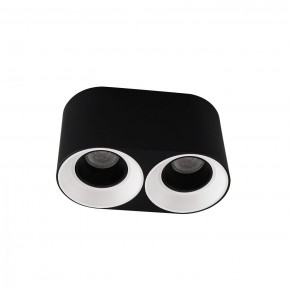 DK3096-BW+BK Светильник накладной IP 20, 10 Вт, GU5.3, LED, черно-белый/черный, пластик в Красноуральске - krasnouralsk.ok-mebel.com | фото