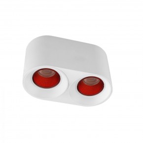 DK3096-WH+RD Светильник накладной IP 20, 10 Вт, GU5.3, LED, белый/красный, пластик в Красноуральске - krasnouralsk.ok-mebel.com | фото