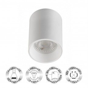 DK3110-WH Светильник накладной IP 20, 10 Вт, GU5.3, LED, белый, пластик в Красноуральске - krasnouralsk.ok-mebel.com | фото