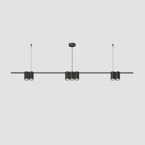 DK4063-BK Подвесной светильник ORBIT, IP20, 7xGU10 LED до 15 Вт, черный матовый, алюминий в Красноуральске - krasnouralsk.ok-mebel.com | фото