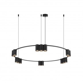 DK4067-BK Подвесной светильник ORBIT, IP20, 15xGU10 LED до 15 Вт, черный матовый, алюминий в Красноуральске - krasnouralsk.ok-mebel.com | фото 3