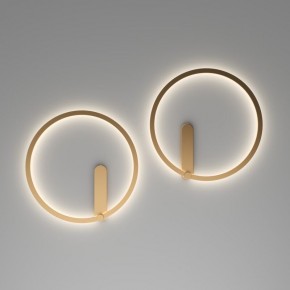 DK5035-SG Бра ROUND со светодиодом, IP20, 24W, 3000/4000/6500K, матовое золото, алюминий в Красноуральске - krasnouralsk.ok-mebel.com | фото 7