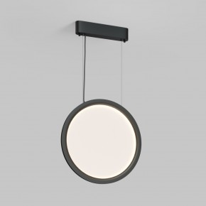 DK6604-BK Подвесной вертикальный светильник Veil со светодиодом H1500 d450 220V 36W 3000-6000K IP20 черный алюминий в Красноуральске - krasnouralsk.ok-mebel.com | фото