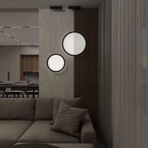DK6606-BK Подвесной вертикальный светильник Veil со светодиодом H1700 d600 220V 48W 3000-6000K IP20 черный алюминий в Красноуральске - krasnouralsk.ok-mebel.com | фото 7