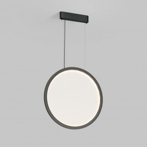 DK6606-BK Подвесной вертикальный светильник Veil со светодиодом H1700 d600 220V 48W 3000-6000K IP20 черный алюминий в Красноуральске - krasnouralsk.ok-mebel.com | фото