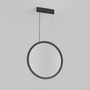 DK6606-BK Подвесной вертикальный светильник Veil со светодиодом H1700 d600 220V 48W 3000-6000K IP20 черный алюминий в Красноуральске - krasnouralsk.ok-mebel.com | фото 2