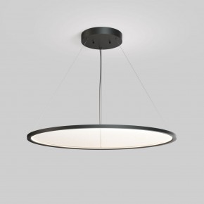 DK6620-BK Подвесной горизонтальный светильник Veil со светодиодом H900 d1000 220V 82W 3000-6000K IP20 черный алюминий в Красноуральске - krasnouralsk.ok-mebel.com | фото