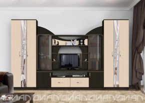 Гостиная Аллегро с 2 шкафами вариант-5 (венге/дуб белфорт) в Красноуральске - krasnouralsk.ok-mebel.com | фото