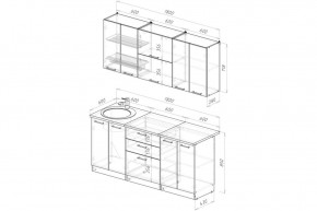 ЖАСМИН Кухонный гарнитур Макси 2 (1800 мм) в Красноуральске - krasnouralsk.ok-mebel.com | фото 2