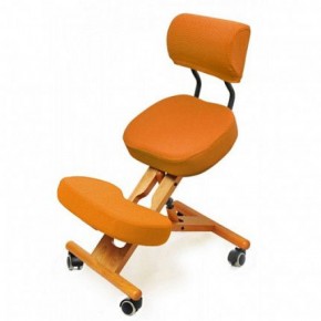 Коленный стул со спинкой Smartstool KW02В + Чехлы в Красноуральске - krasnouralsk.ok-mebel.com | фото 4