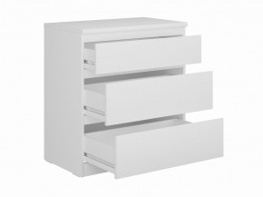 Комод КАСТОР с тремя ящиками, цвет белый в Красноуральске - krasnouralsk.ok-mebel.com | фото 2