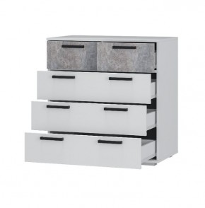Комод Стандарт-5 NEW (белый/цемент светлый) в Красноуральске - krasnouralsk.ok-mebel.com | фото 2