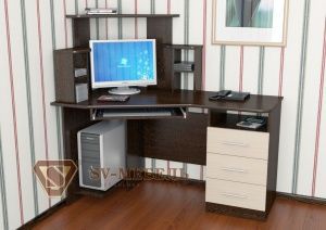 Компьютерный стол №3 в Красноуральске - krasnouralsk.ok-mebel.com | фото 1