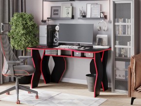 Компьютерный стол КЛ №9.0 (Черный/Красный) в Красноуральске - krasnouralsk.ok-mebel.com | фото 4