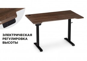 Компьютерный стол Маркос с механизмом подъема 120х75х75 черный / кантри орех в Красноуральске - krasnouralsk.ok-mebel.com | фото 1