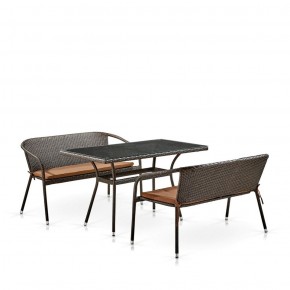 Комплект мебели из иск. ротанга T286A/S139A-W53 Brown в Красноуральске - krasnouralsk.ok-mebel.com | фото 2