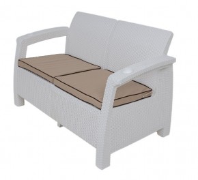 Комплект уличной мебели Yalta Premium Terrace Set (Ялта) белый (+подушки под спину) в Красноуральске - krasnouralsk.ok-mebel.com | фото 2