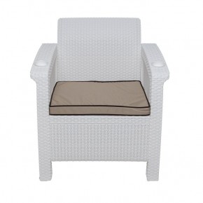 Комплект уличной мебели Yalta Premium Terrace Set (Ялта) белый (+подушки под спину) в Красноуральске - krasnouralsk.ok-mebel.com | фото 6
