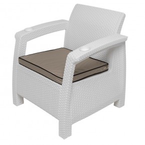 Комплект уличной мебели Yalta Premium Terrace Set (Ялта) белый (+подушки под спину) в Красноуральске - krasnouralsk.ok-mebel.com | фото 7