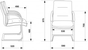 Кресло Бюрократ T-9927SL-LOW-V/BLACK в Красноуральске - krasnouralsk.ok-mebel.com | фото 4