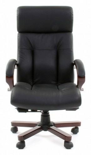 Кресло для руководителя Chairman 421 черный/орех темный, черный в Красноуральске - krasnouralsk.ok-mebel.com | фото 2
