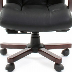 Кресло для руководителя Chairman 421 черный/орех темный, черный в Красноуральске - krasnouralsk.ok-mebel.com | фото 4