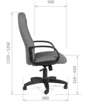Кресло для руководителя  CHAIRMAN 685 СТ (ткань стандарт 10-356 черная) в Красноуральске - krasnouralsk.ok-mebel.com | фото 6