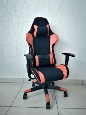 Кресло геймерское Barneo K-50 (черная сетка оранжевые вставки) в Красноуральске - krasnouralsk.ok-mebel.com | фото
